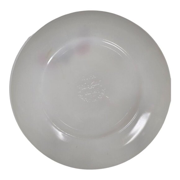 Fire King Primrose Saucer Anchor Hocking 1950s Retro Milk Glass Floral Pattern - Picture 8 of 9